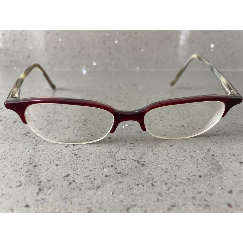 CERRUTI 1881 C2203 A EYEGLASSES FRAMES ONLY UNISEX 49-16-135 BROWLINE RETRO RED